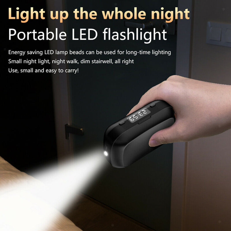 Mini Wireless Earbud Headset CVC Noise Canceling with Mic Mirror Flashlight