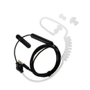 Anti-Radiation Mono Earphone Acoustic Air Tube Mic 3.5mm Headphone Black