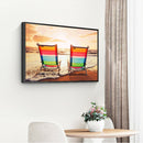 Diamond Painting Seaside Chairs 5D Full Round Rhinestone Picture 40x30cm
