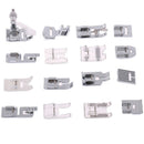 16Pcs Domestic Sewing Machine Accessories Presser Foot Feet Kit Set Hem FooS Bj