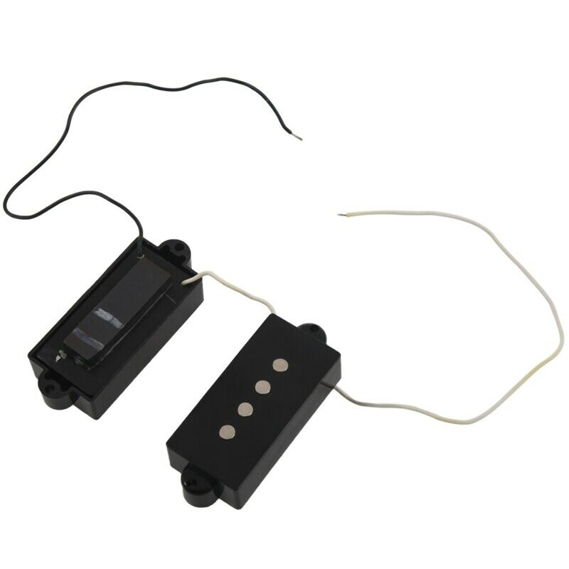 1set 4 String Noiseless Pickup Black for Precision P Bass Replacement