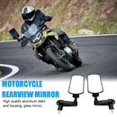 22mm 7/8 inch Handle Bar End Side Mirrors Aluminum Motorbike Rearview Mirrors