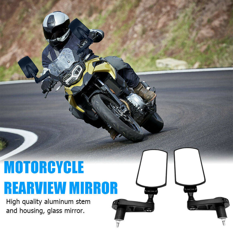 22mm 7/8 inch Handle Bar End Side Mirrors Aluminum Motorbike Rearview Mirrors