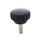 10pcs 6x15mm Male Threaded 22mm Dia Plastic Thumb Screw Knurled Knob
