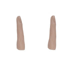 2 Pieces False Nail Art Silicone Practice Finger Manicure Color Display