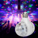 E27 3W Double-headed RGB LED Bulb Rotating Crystal Magic Ball Stage Light