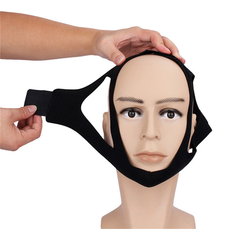 Anti Snore Stop Snoring Sleep Apnea Strap Belt Jaw Solution Chin Support Aid PO