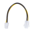 20CM/8Inch 12V 4 Pin Male to 4 Pin P4 Female CPU Power Supply Extension