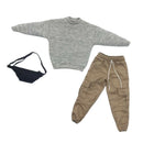 1/6 Mens Sweatshirt Trousers Bag Outfits Full Set Accessories for