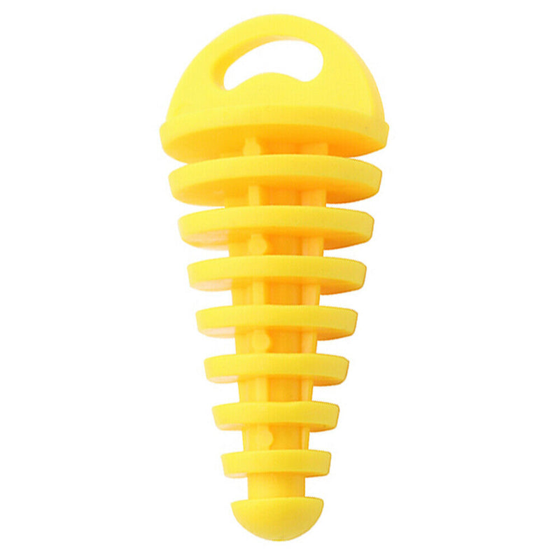 Motorcycle Exhaust Pipe Air-bleeder Plug Muffler Wash Plug Small (Yellow)