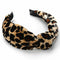 5X(Leopard Twist Knot Pattern Headband Sweet Chiffon Print Hair Band Fashi G4C1)