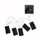 5pcs/Set USB Charging Clothes Heating Pad Carbon Fiber Heating Pad Electric Heat