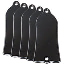Durable 5 Pieces Plastic Bell Shape Truss Rod Covers for Electric Guitar 3-Ply