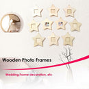 10pcs Wooden Photo Frame Pendant Picture Frame Wall Art Wedding Home Decor