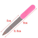 5pcs Plastic Handle Metal Double Sided Nail Files Manicure Pedicure Tool â„–[