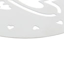 Two hearts Stainless Steel Metal Chocolate Coffee Art Mould Coffee Stencils  OZ