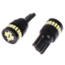 2X T10 3014 57SMD 24 LED Car CANBUS Error Free Wedge Light Bulb Wh FmTEUS