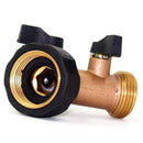 2 Way Y Shape Pipe Connector, ID 19MM Complete Copper Valve Garden Hose Spl B2B7