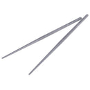 Outdoor Titanium Round Square Chopsticks With Aluminum Tube Cover Camping Pic OZ