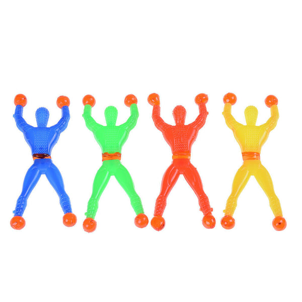 10pcs Slime Viscous Climbing Spiderman Squeeze Somersault Villain Toys New