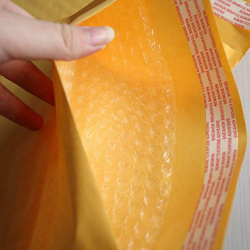250*300+40mm Kraft paper Bubble Bag Padded Envelopes Mailers Yellow Bag`A Bj