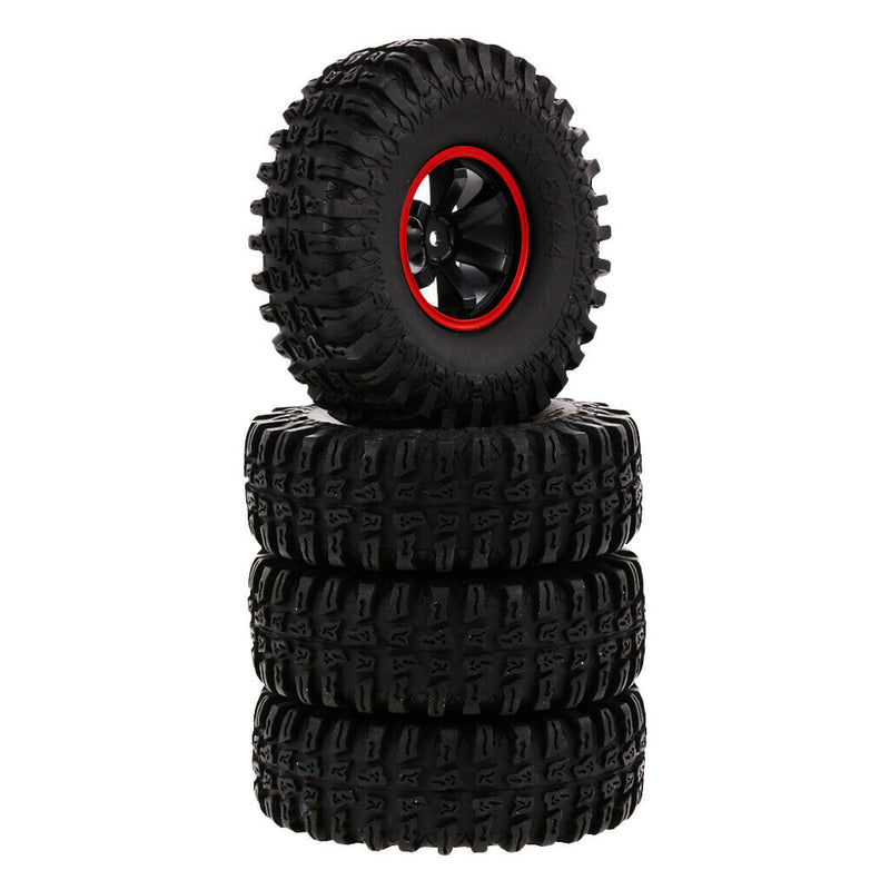 115mm Rubber Tire 1.9" Rim for 1/10 RC4WD D90 TF2 RC Crawler Off-Road Buggy