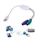 2pcs USB to for PS2 Female to Male Mouse Keyboard Converter Cable Adapter