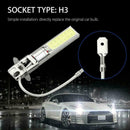 1X H3 10W Fog Driving Lights LED Light Bulbs 6000K White 600LM E3Q6 Bright B0S0