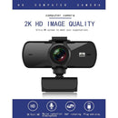 Rotatable USB 2K Webcam with Mic Camera for PC Laptop Computer Conference