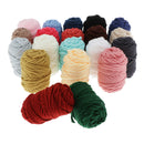 20pcs Multicolors Cotton Punch  Yarn Soft Yarn Thread Woving Supplies