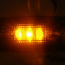 2pcs Car Truck 3 LED Side Marker Yellow Light Warning Turn Signal Light  EIO