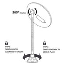 Adjustable Gooseneck Suction Cup 10X Magnifying Makeup Mirror with Light