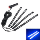 Blue 12 LED LED Rope 4 Strip Light Night Lighting Outdoor Indoor Background
