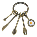Creative Metal Car Keyring Kitchenware Kitchen Supplies Keychain Key Chain Ring