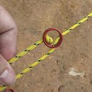 10x Tent Awning Cord Rope Fastener Guy Line Runners Tensioners Aluminum M Dlqq