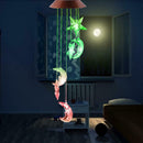 Colorful 6 LED Lamp Solar Light Courtyard Moon Star Garden Decorative Lamp