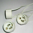 GU10 Bulb Mains Fitting Cable Lead White Lamp Holder Base N8 Connector L7U2 N7Y1