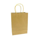 20 X Brown Paper Bags with Handles - Party and Birthday Gift A Handy Bag( 1 J4O7
