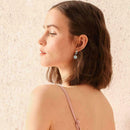 Women Shiny Crystal Ball Earrings Ear Drop Earrings Princess Ball Stud Earr Z2J6