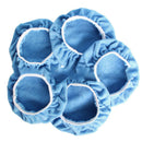 8PCS 9-10'' Blue Plush Soft Car Polishing Waxing Bonnet Buffing Sleeve P GOS