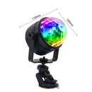 2 in 1 RGB LED Disco Ball Party Light Sound Activated Rotating Stage Night Lamp