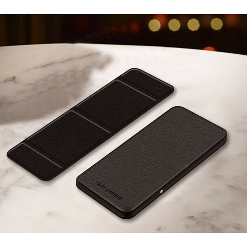 Universal Wireless Charger Fast Qi Foldable Charging Stand Dock Pad Black