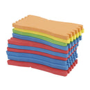 10pcs Fishing EVA Foam Line Board Hanging Line Board Tackle Random Color