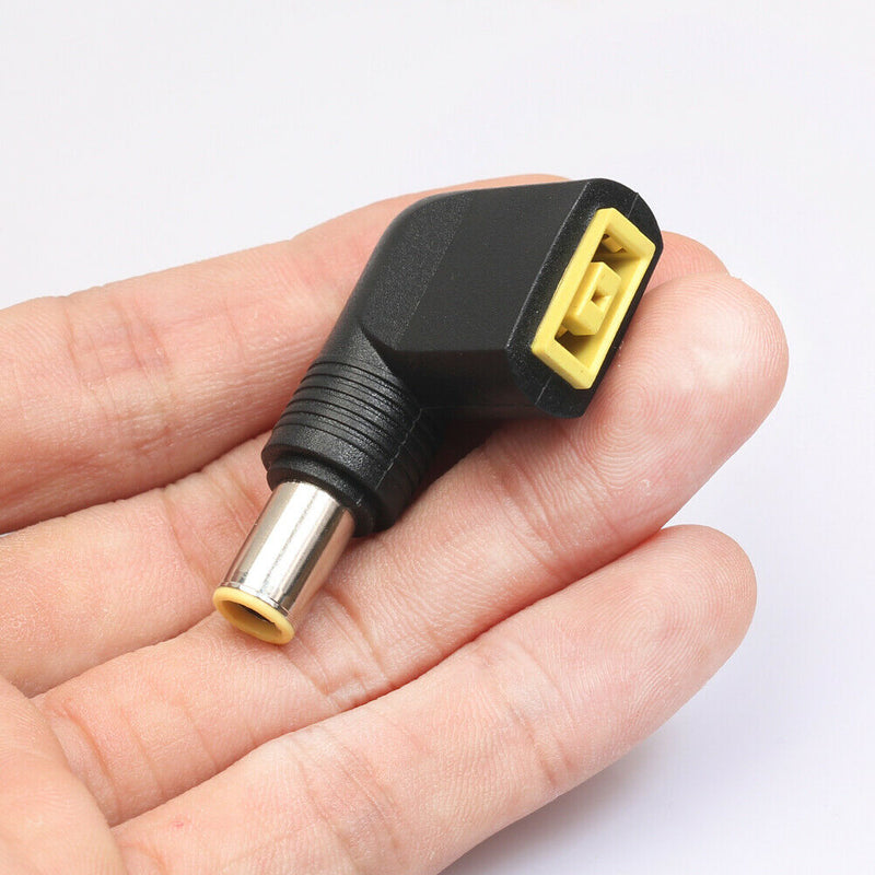 Square Female to 7.9x5.5mm Male DC Power Plug Connector for Lenovo Laptop