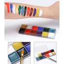 12 Color Face Body Art Painting Body Paint Oil Painting Tattoo Makeup Cosme