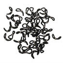 50 X Black Cord Ends for Eyeglasses Chain Holder 25x4mm HOT Y7R9