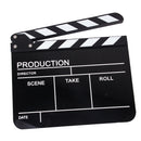 Acrylic Clapperboard TV Film Movie Slate Director Action Accessory Black Stripe