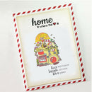 Mushroom House Transparent Stamps For DIY Scrapbooking Album Paper Cards WY BX