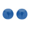 50 Pieces Round Wood Dice Set Blue Color Blank Dice Self DIY Pattern