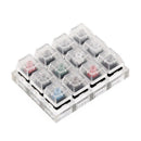 Acrylic Keyboard Tester 12 Clear Plastic Keycap Sampler for Cherry MX Switc